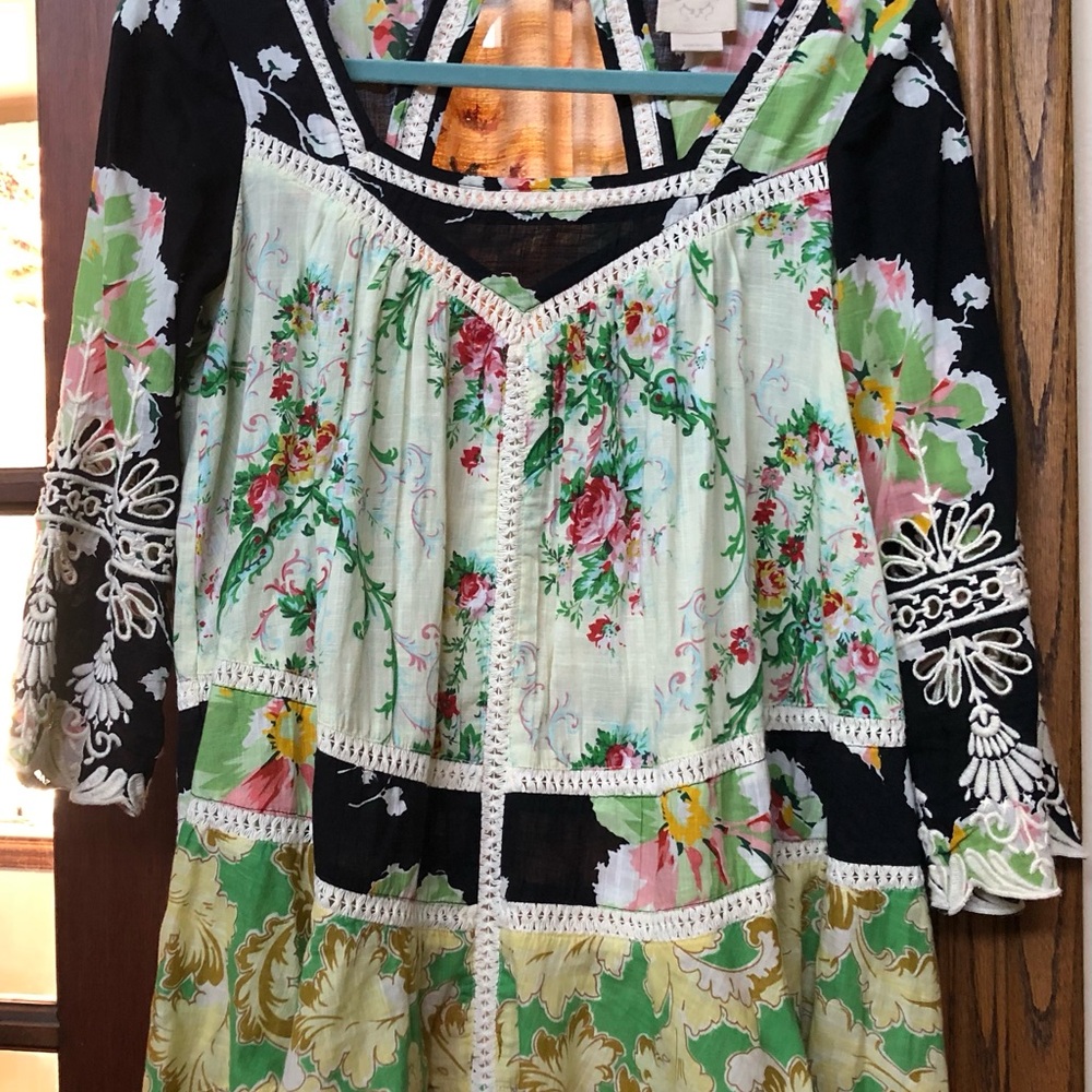 Floral Patchwork Blouse - image 1